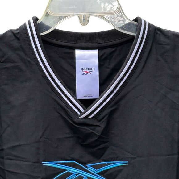 NEW Reebok V-Neck Long Sleeve Pullover Uniform Woven Crew Windbreaker-Size Small - Picture 2 of 14